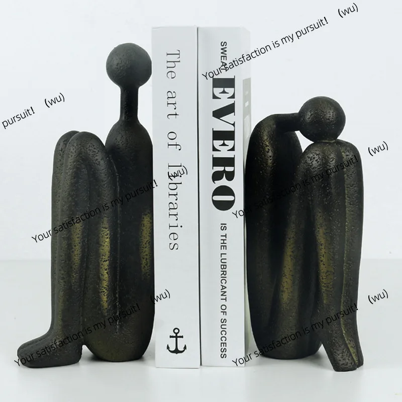 Thinker Bookend Abstract Character Ornament Light Luxury Living Room Creative Office Study Wine Cabinet Home Decoration