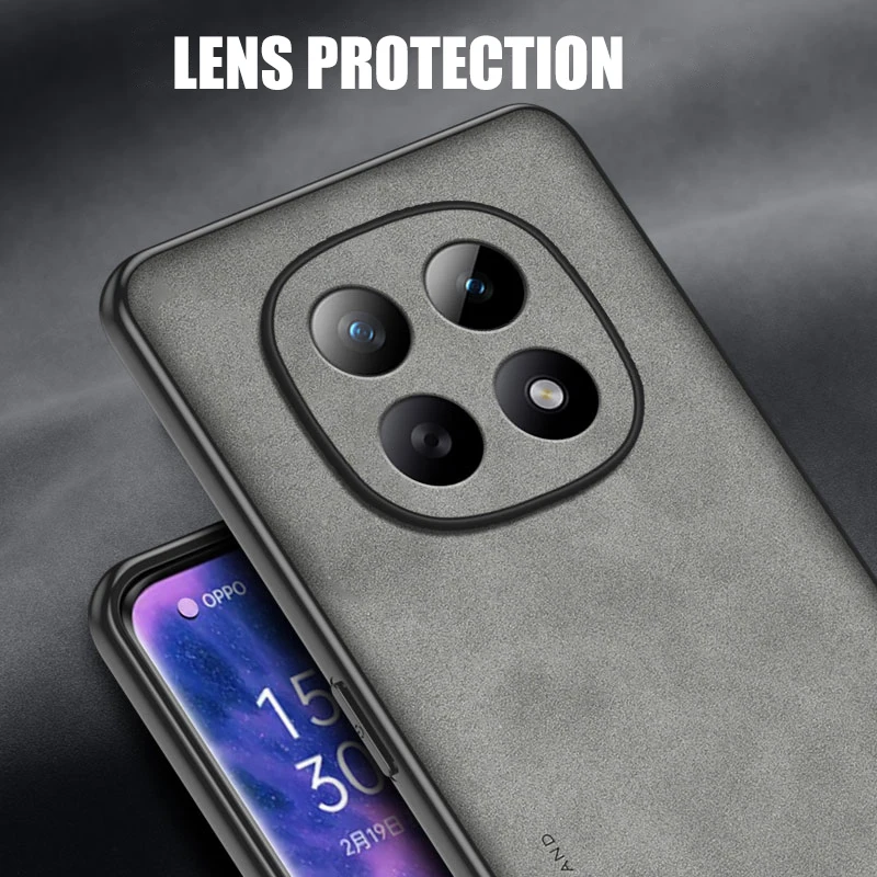 Case for Xiaomi Redmi Note 15 5G Protect Lens Lambskin Leather Shell Coque note1514pro+ Cover TPU Soft Bumper Shockproof Funda view 5