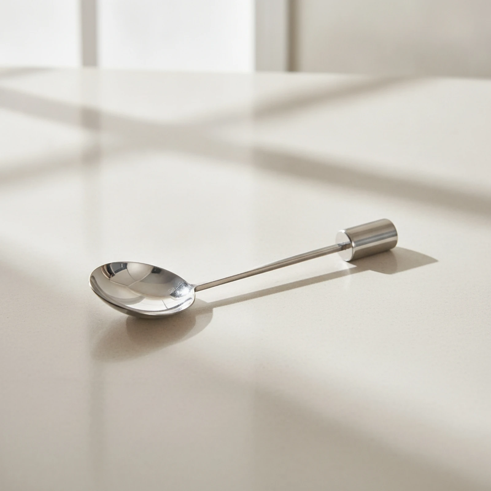 Stainless Steel Spoon Smooth Spoon with Oval Bowl Simple Modern for Table Setting, Coffee Service
