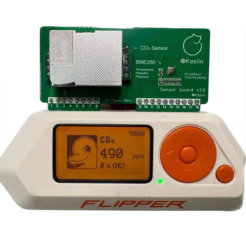 Flipper Zero Environmental Sensor Module - Integrated MH-Z19 CO2 、Temperature、Humidity, and Pressure Sensor 4in1 - view 4