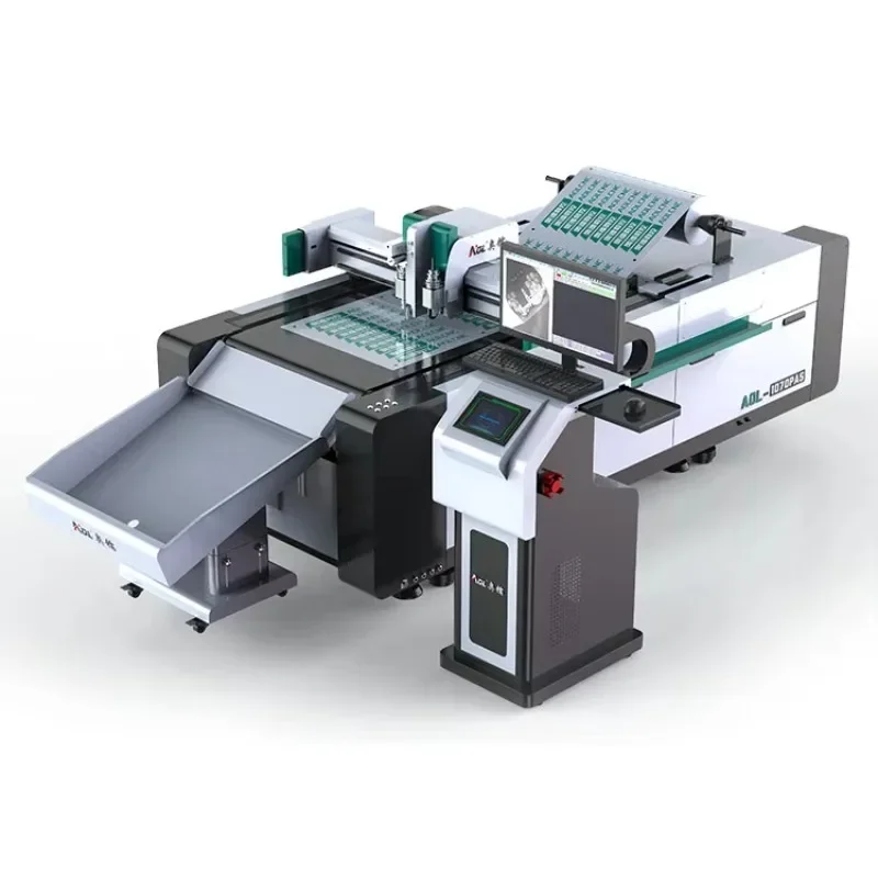 【specialized】AOL 1070 Fully Automatic Sheet Feed Cutter Label Card Board Sticker Cutting Machine With Crease Wheel Tool Drag Kni