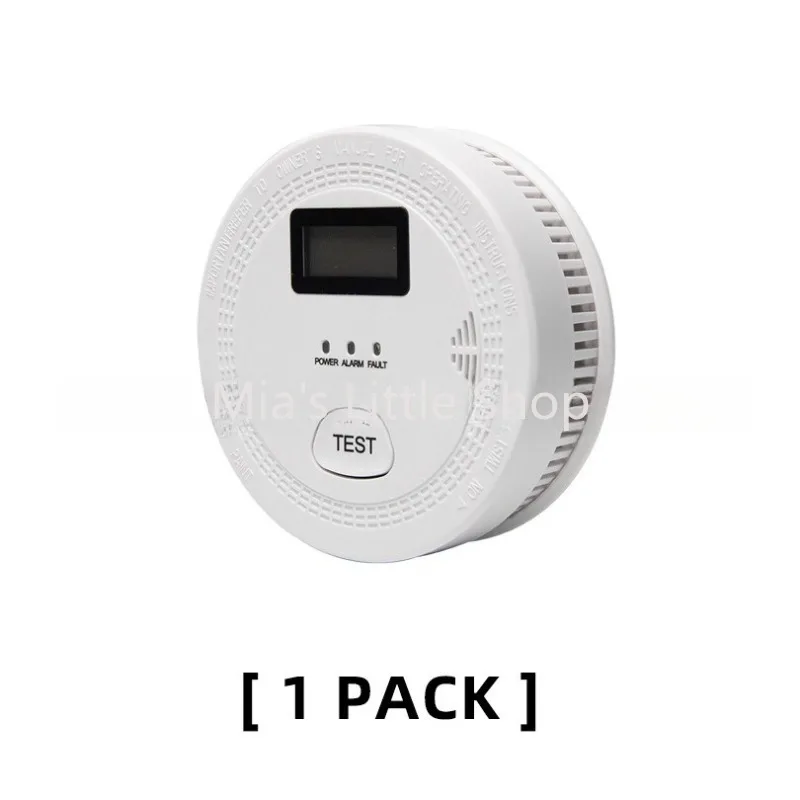 Combination Smoke and Carbon Monoxide Detector, 2-in-1 CO Alarm with Photoelectric Sensor, Battery Operated