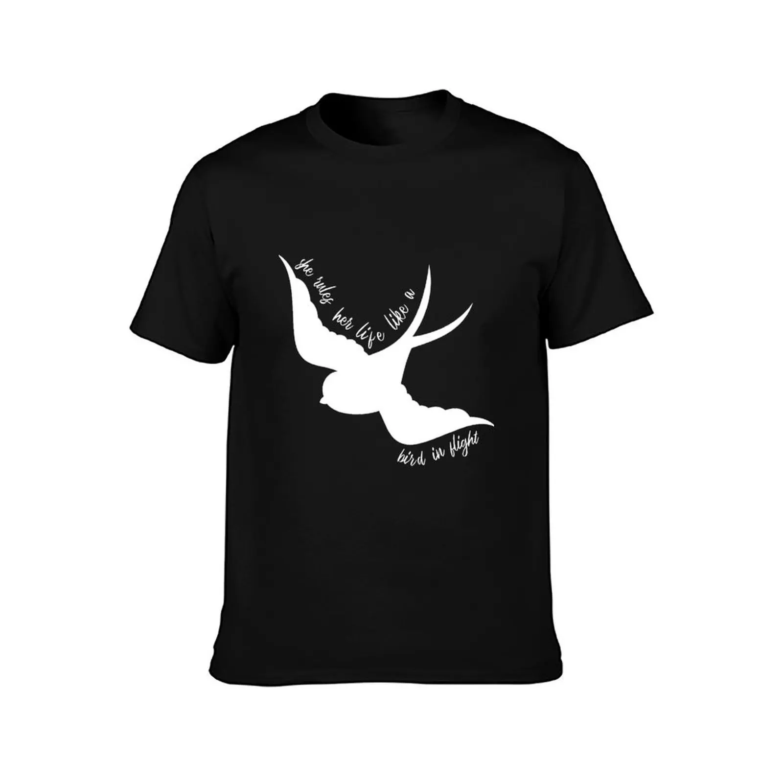 She Rules Her Life Like a Bird in Flight T-Shirt Athletic Quick Dry T-Shirt for Men