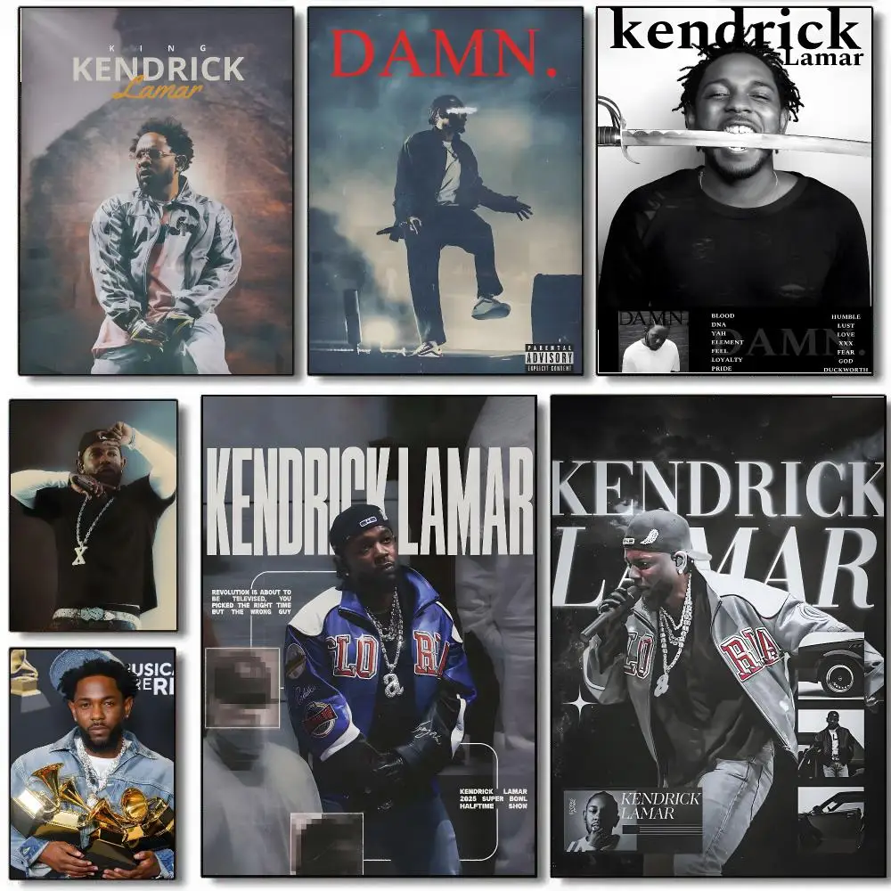 Rapper Singer K-Kendrick Lamar Poster HD Waterproof Aesthetic Wall For Home Decor Trendy Durable Easy To Apply Art