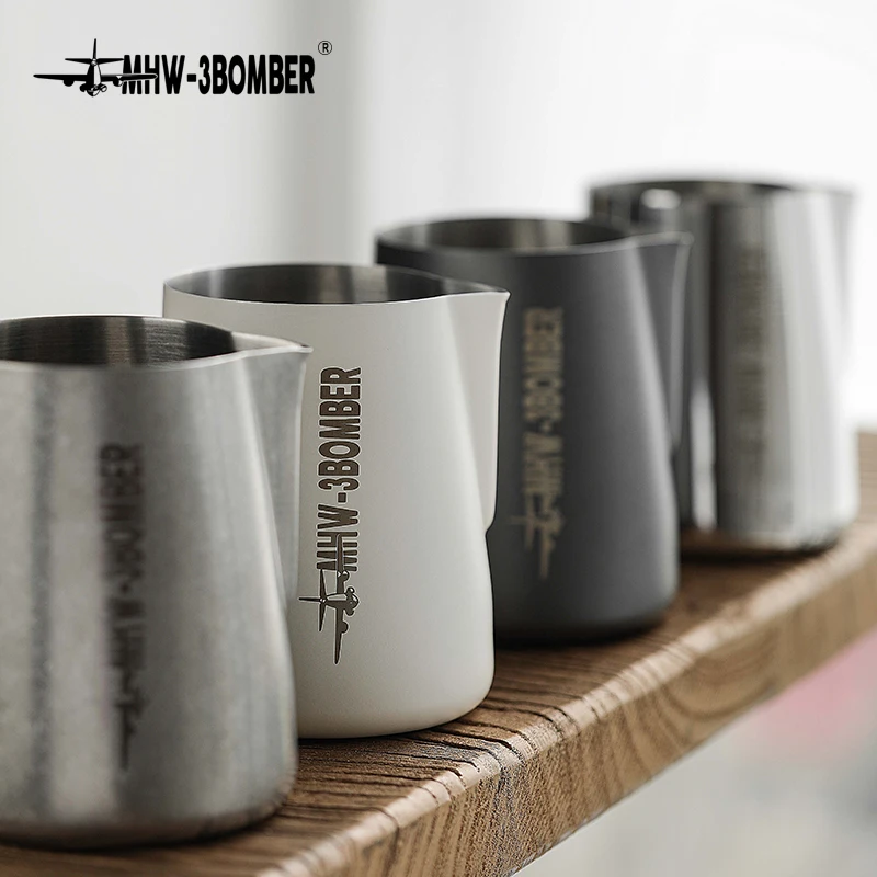 

MHW-3BOMBER 3,0 кувшин для вспенивания молока 450/600 мл кувшин для парового молока из нержавеющей стали для эспрессо, латте, аксессуары для кофе