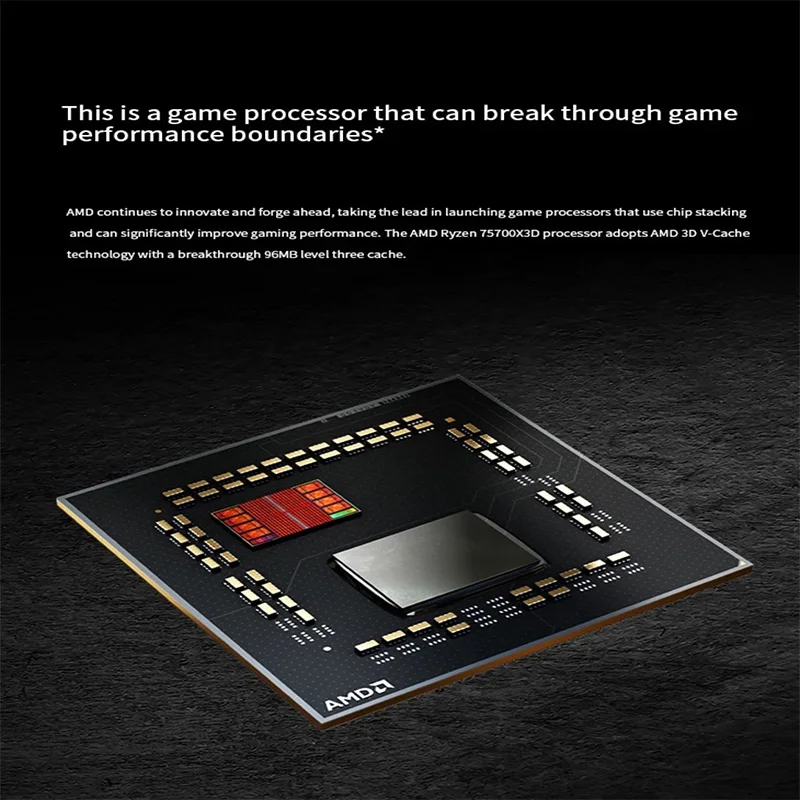 AMD RYZEN 7 5700X3D 100% Brand New CPU Gaming Processor 8-Core 16-Thread 4.1GHz 7NM 100MB Game Cache Socket AM4 Processor