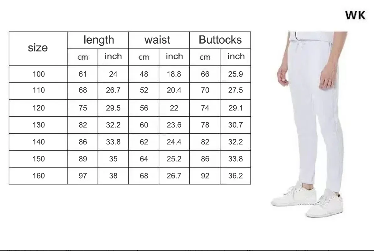 Heißer Verkauf Unisex gebogene weiße Seitenstreifen-Fallschirmhose mit weitem Bein, lockere Baggy-Hose für Herren, Hip-Hop-Streetwear, lässige Sporthose – Detail 1