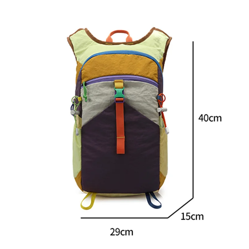 Hiking Bag Dopamine Color Scheme Outdoor Hiking Bag Travel Backpack Children Parent-child Backpack School Bag School Backpack