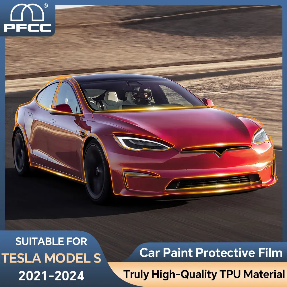 

Car Precut Paint Protection Film Full Vehicle Anti-scratch Exterior TPU PPF For Tesla model S 2021-2025 Car Sticker Anti-scratch
