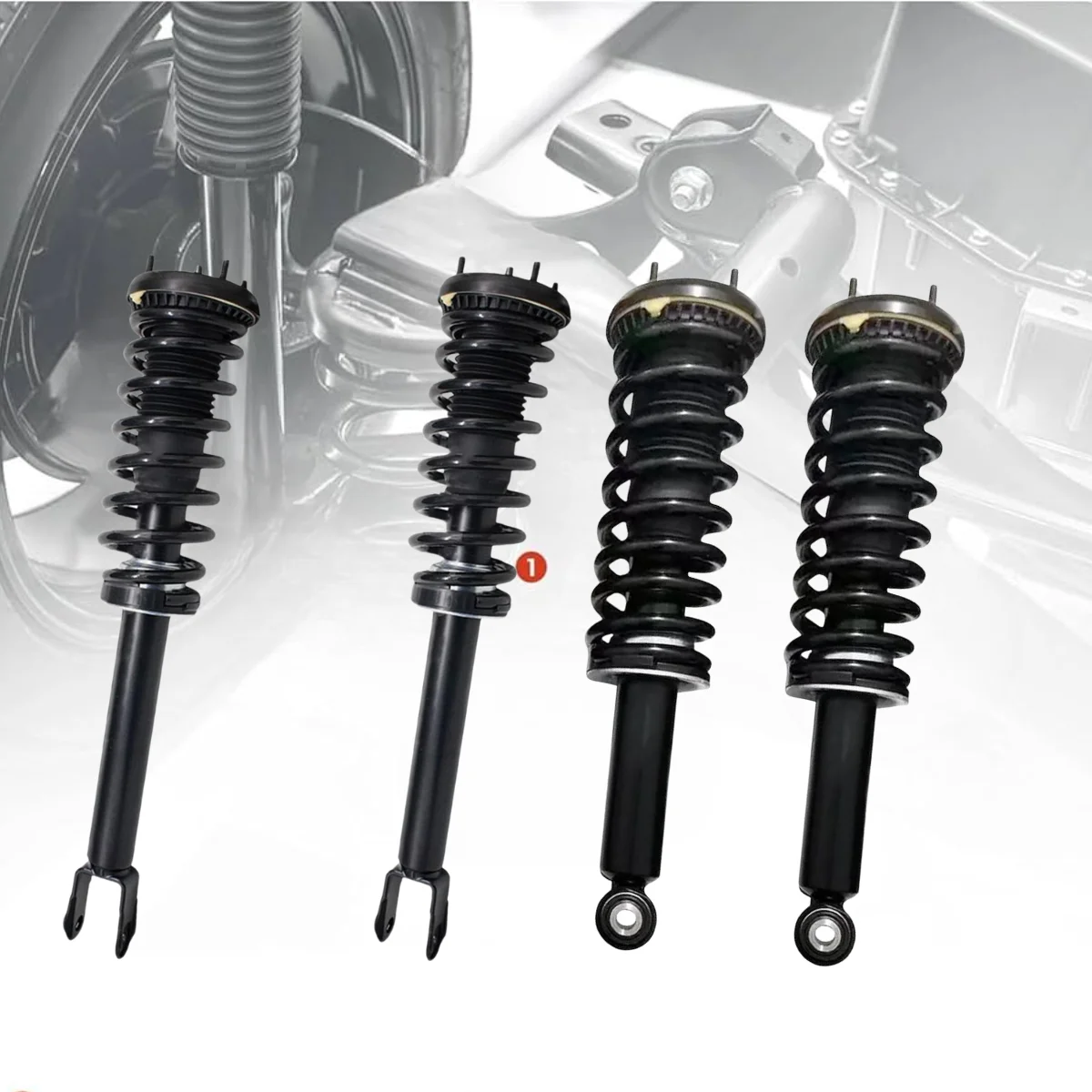 Full Set Front Rear Shock Struts Assys w/o Active Fit Jaguar XF RWD C2Z5526 C2Z25161 2009-2015