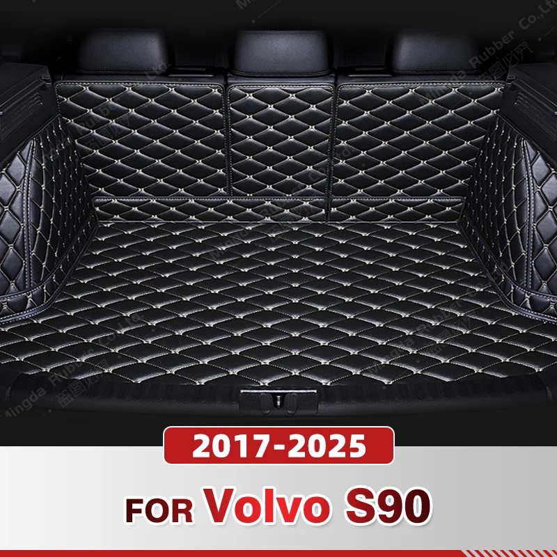 For Volvo S90 2017-2025 2024 2023 2022 2021 20 19 18 Auto Full Coverage Trunk Mat Car Cover Pad Cargo Liner Interior Accessories