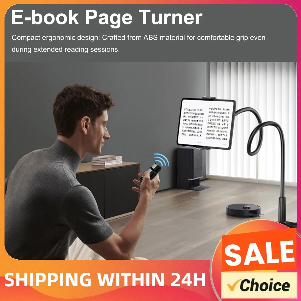 Remote Scrolling Ring Multifunctional Fingertip Selfie Video Page Turner Dual Button Portable for Reading Novels Devices
