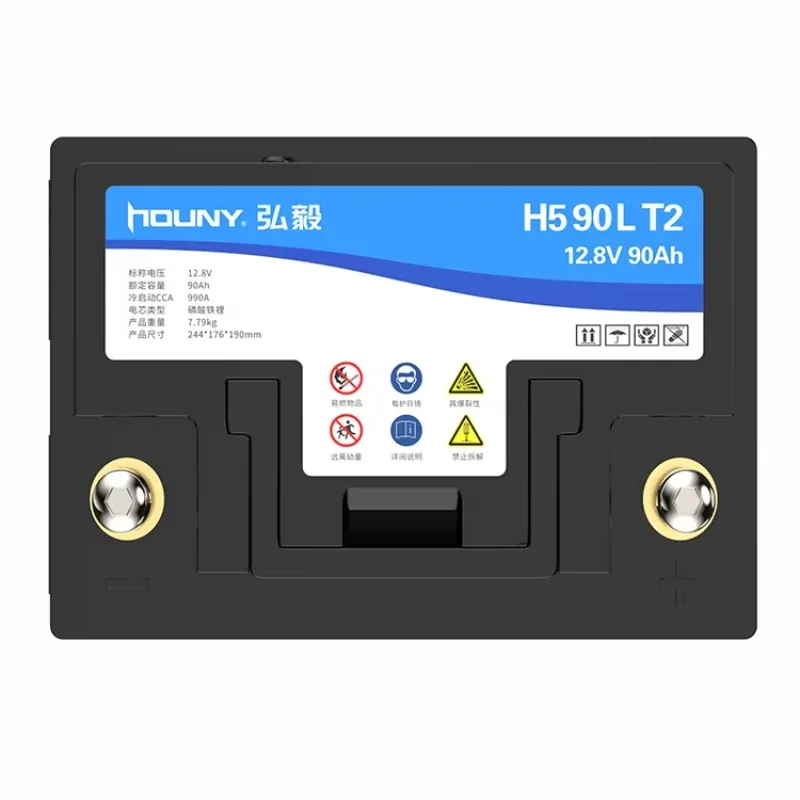 Houny Fast Delivery Car Battery Warranty Powerful 12V 75Ah 90Ah Car Start Lifepo4 Battery Use Replacing Lead Acid Cars Battery
