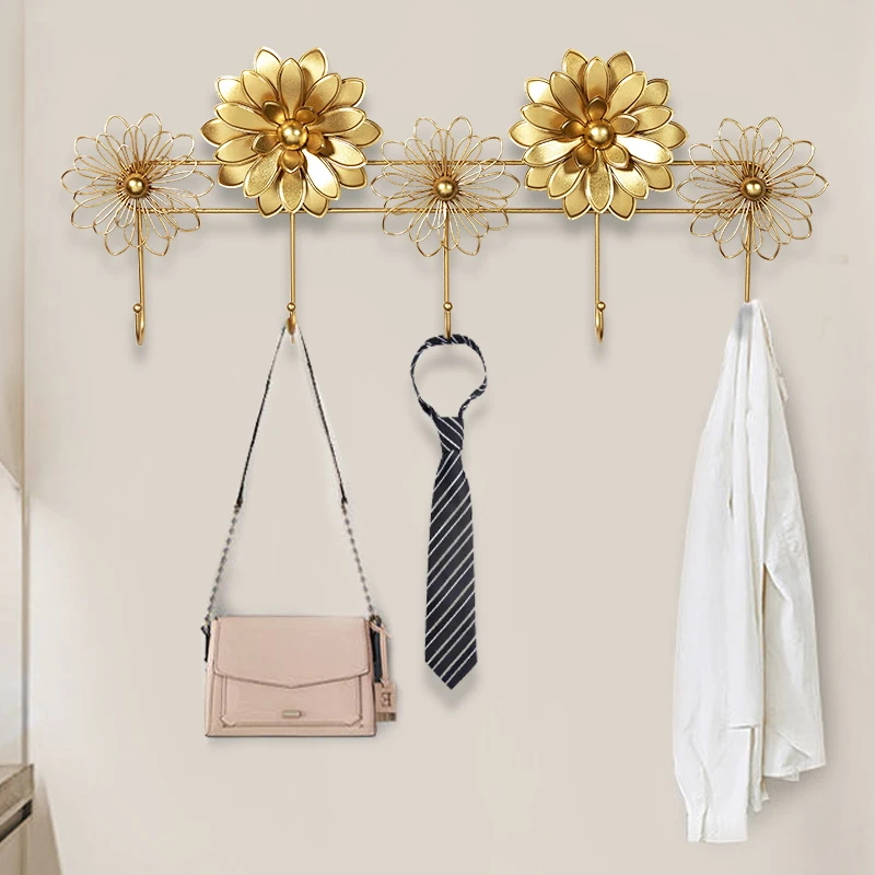 Creative three-dimensional entrance, hanging clothes hooks, living room, bedroom, non perforated clothes hangers, wall hanging