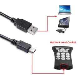 Celestron Nexstar Mini USB Type B Hand Control Cable USB 2.0 Type A Male to Mini USB Type B Cable