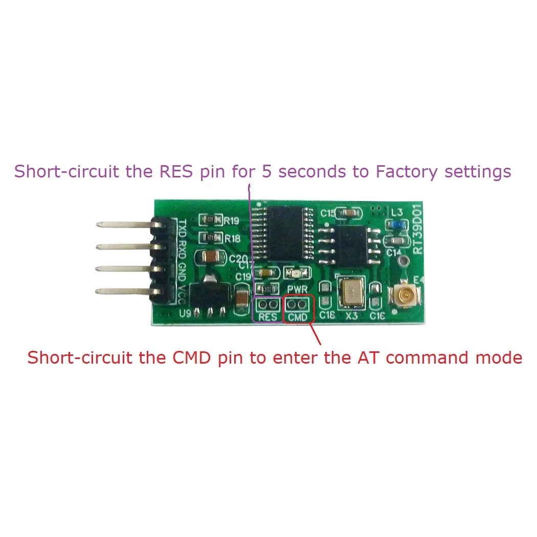 2.4G Wireless Serial Port Transceiver Module RF 2.4G IPEX Antenna UART TTL232 for Arduino Raspberry pi UNO MEGA2560 DUE