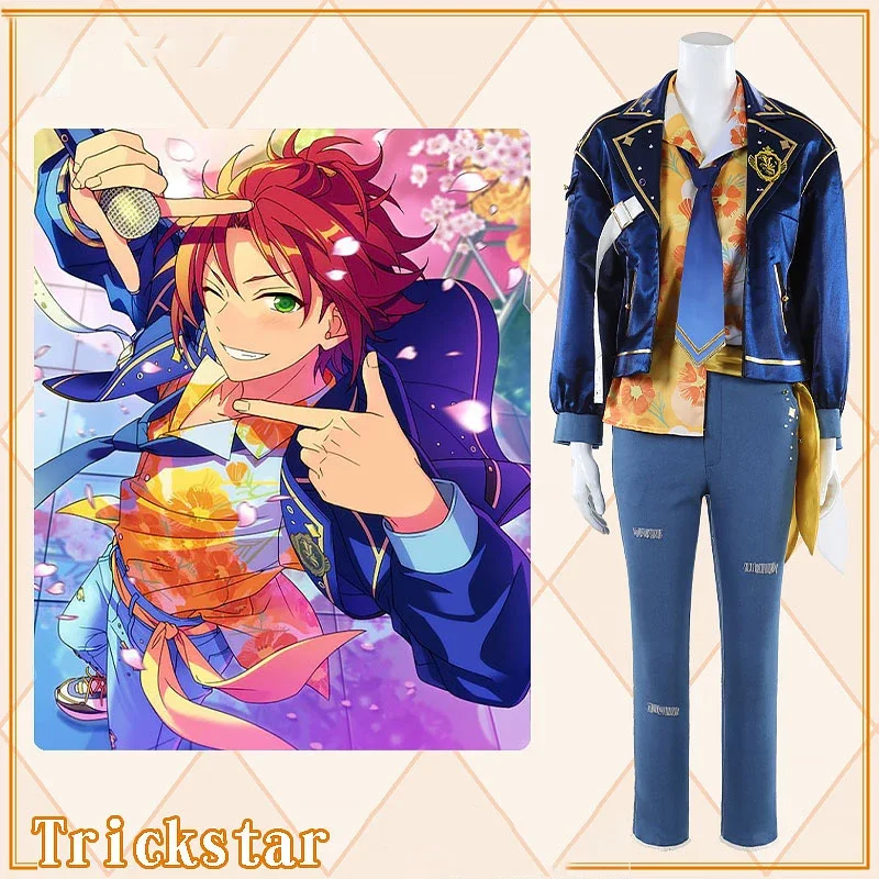 Game Ensemble Stars Cosplay Costume Trickstar Hidaka Hokuto Akehoshi Subaru Yuuki Makoto Isara Mao Cosplay Suit Custom Made