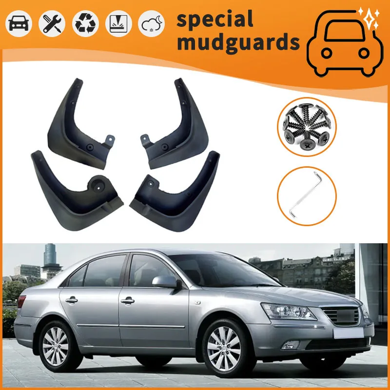 

For 08-24 Hyundai Sonata models Mudguards Fender Mudflaps Front Rear Flares Splash Guards Cover Car Accessorie