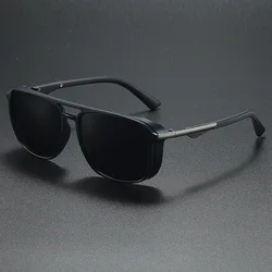 Men's Square Punk Series Polarized Sunglasses Outdoor Fishing Cycling Glasses Driver Driving Sunglasses for Boy