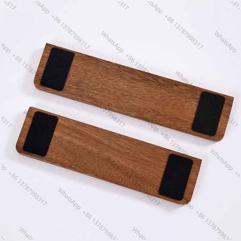 Walnut Keyboard Wrist Pad Solid Wood Customizable Palm Rest Ergonomics Keyboard Wrist Rest Comfortable for 60/75/87/98/104 Keys