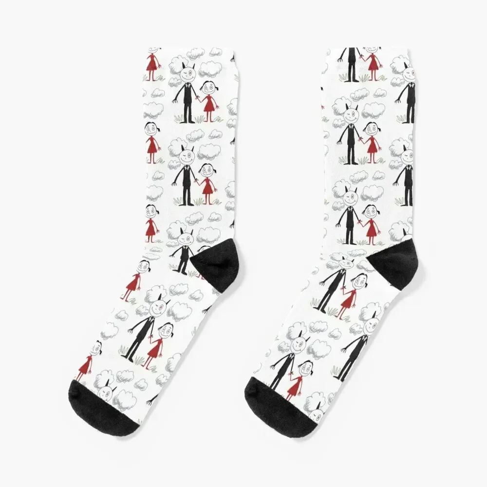 

Lucifer Drawing by Trixie Netflix Series (sticker and more) Socks football gym New year's Mens Socks Women's