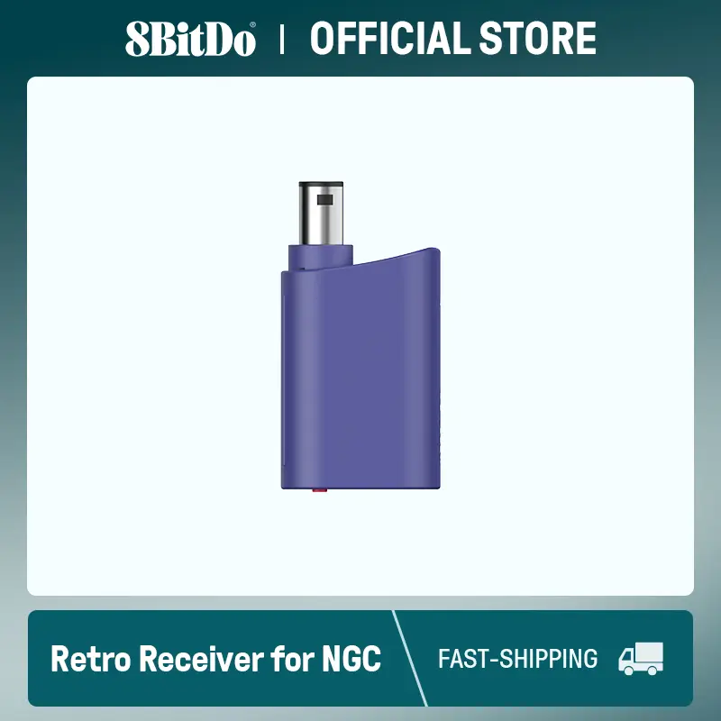 8BitDo مستقبل بلوتوث ريترو لNGC، Wii وWindows، متوافق مع وحدة تحكم Xbox Series، Switch Pro وPS5، 4 وحدات تحكم