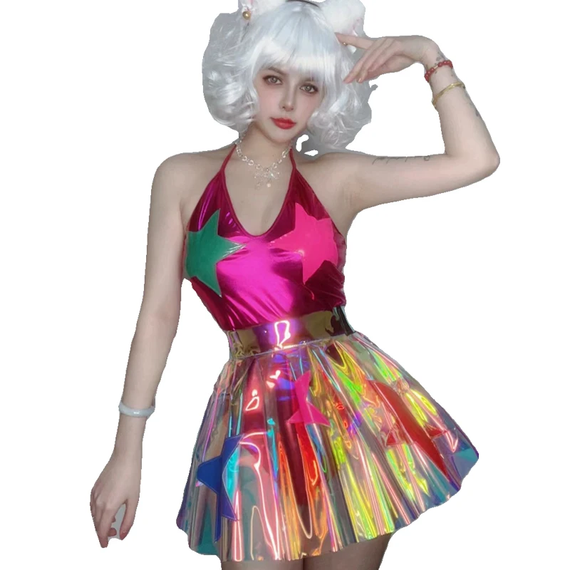 2024 Gogo Performance Costume Cute Set Nightclub Bar Dj Party Dress Women Jazz Dance Stage Outfits Drag Queen Costumes DN17113