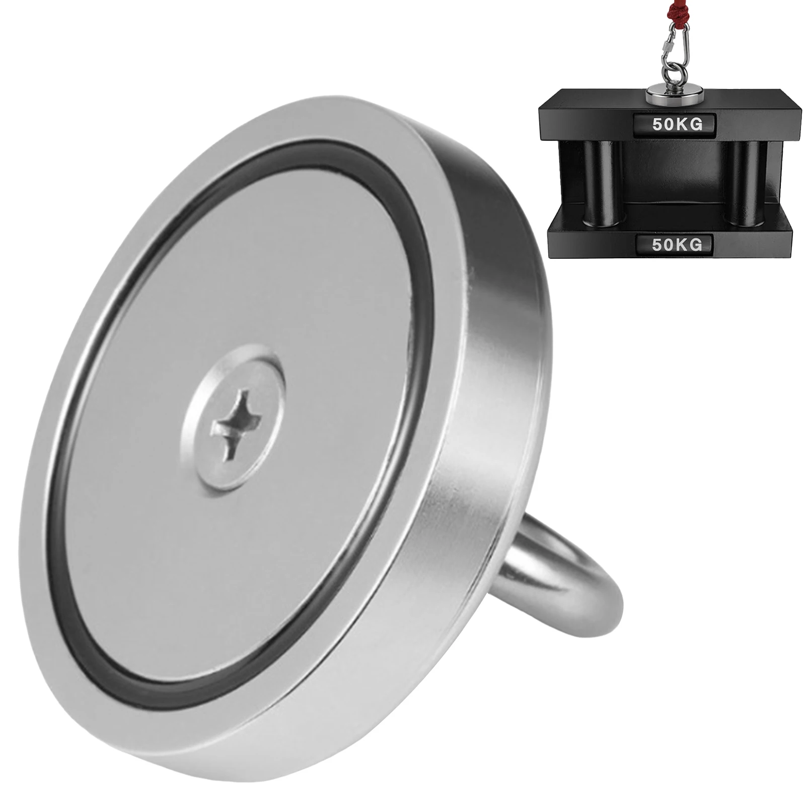 مغناطيس قوي مع خطافات صناعية فائقة القوة من النيوديميوم مناسبة لأساسيات الرحلات البحرية #6