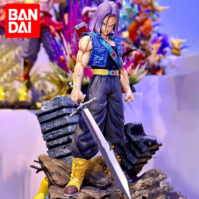 BANDAI 28cm Anime Dragon Ball Z Future Trunks Figure Trunks Action Figures PVC Statue Collection Model Toys for Children Gifts