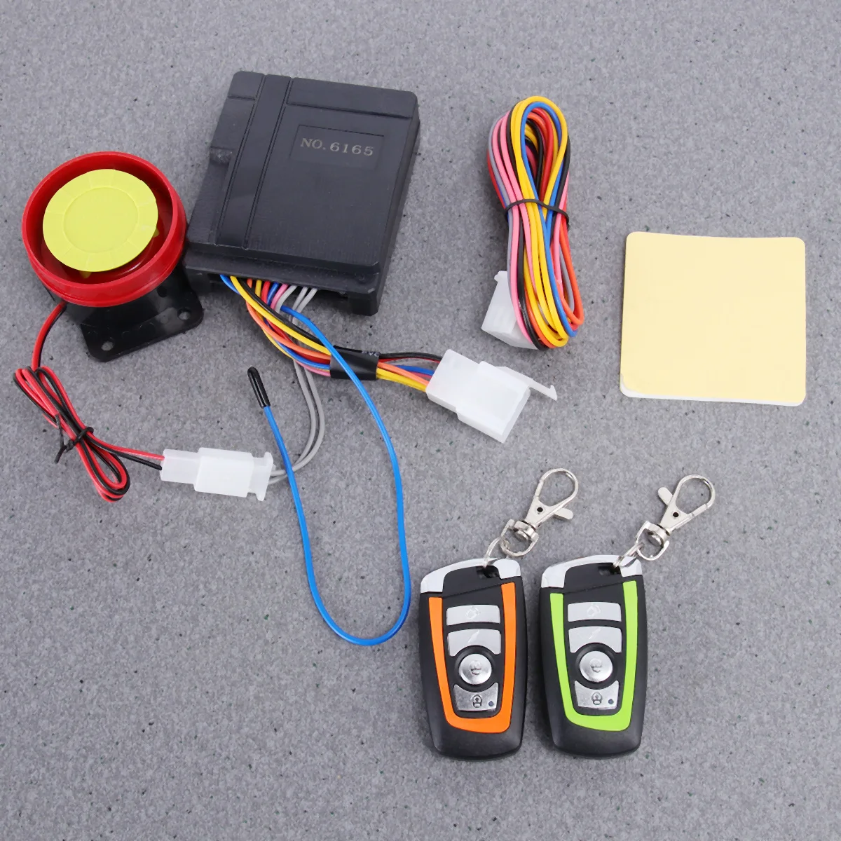 

2Pcs Motorcycle Scooter Security Alarm System Anti-Theft Engine Start Immobilization Anti-Hijacking Security Alarm