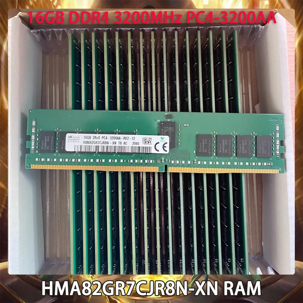 

RAM 16GB DDR4 3200MHz PC4-3200AA HMA82GR7CJR8N-XN 2RX8 ECC For SK Hynix Server Memory Works Perfectly Fast Ship High Quality