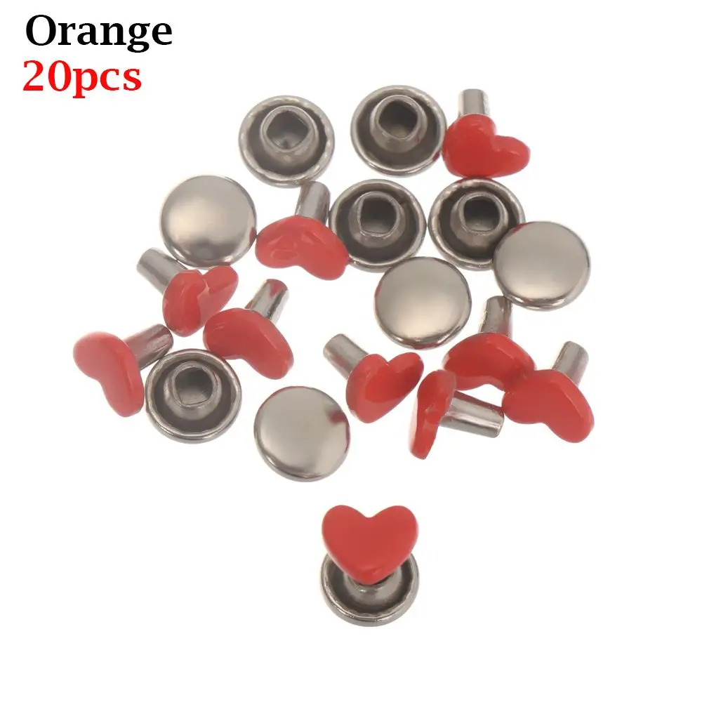 10/20pcs Metal Sewing Accessory Shoes Clothes Mushroom Spikes Buttons Diy Dolls Buckles 6mm Belt Buckle  Bags Accessories
