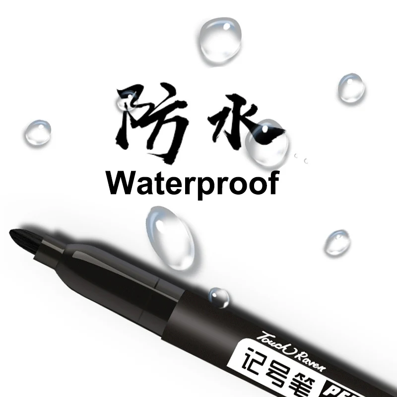 10 قطعة/المجموعة قلم تحديد دائم مقاوم للماء الحبر غرامة نقطة أسود أزرق أحمر اللون علامات مانغا رسم رسم أقلام القرطاسية