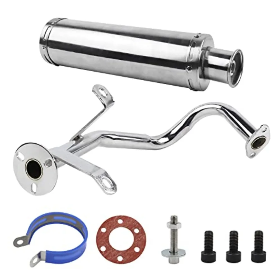 

Exhaust Pipe Exhaust Muffler for GY6 50cc QMB139 GY6 50CC Scooters 139QMB 1P39QMB 4 Stroke 50cc Chinese Scooters Moped for Roke