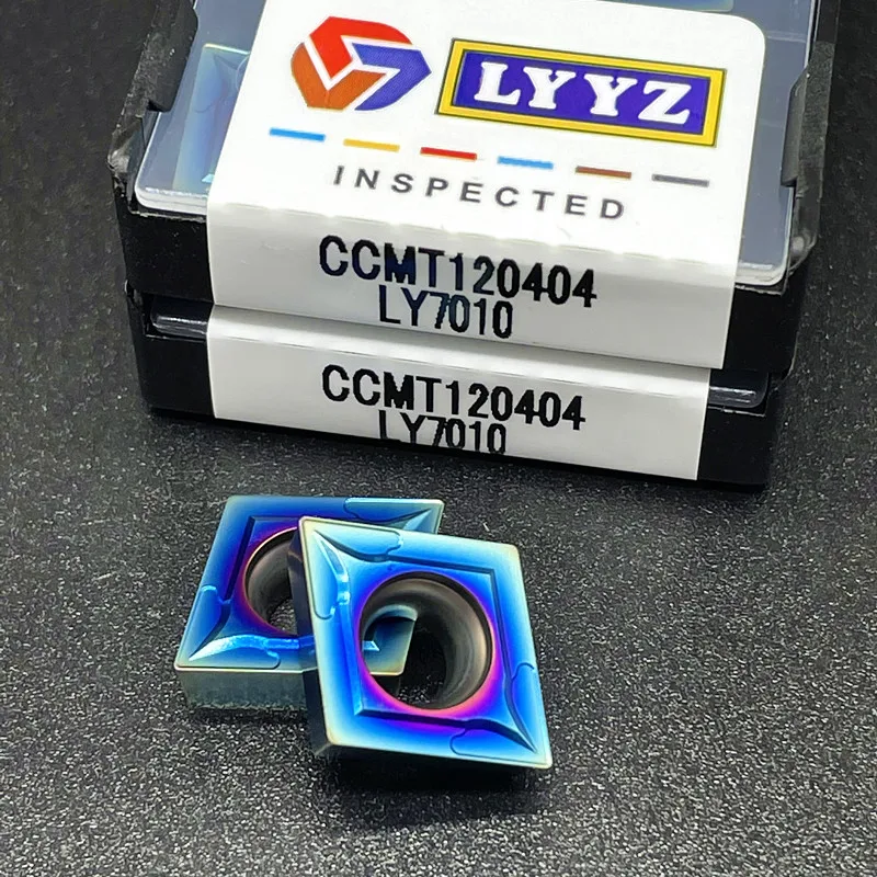 CCMT120404 CCMT120408 LY7010 high quality Nano blue tool Internal Turning Tools Carbide insert Lathe cutter Tool turning insert