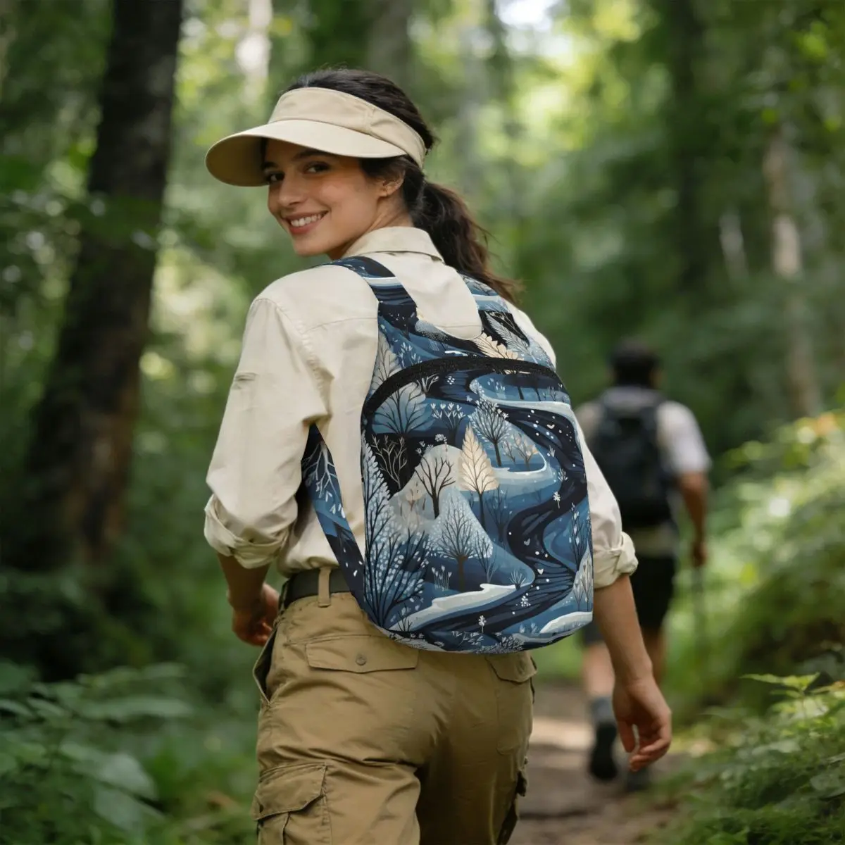 Winter Landscape Student Backpack School Bag Hiking Travel Daypack for Boys Girls Storage Bookbag Shoulder Bags