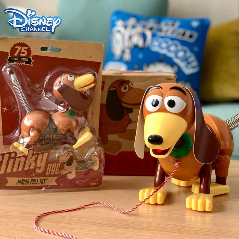 Disney Pixar Toy Story Stretch Slinky Dog Action Figure Toys Kawaii Sheepherder Slinky Dog Anime Cartoon Figure Dolls Kids Gift