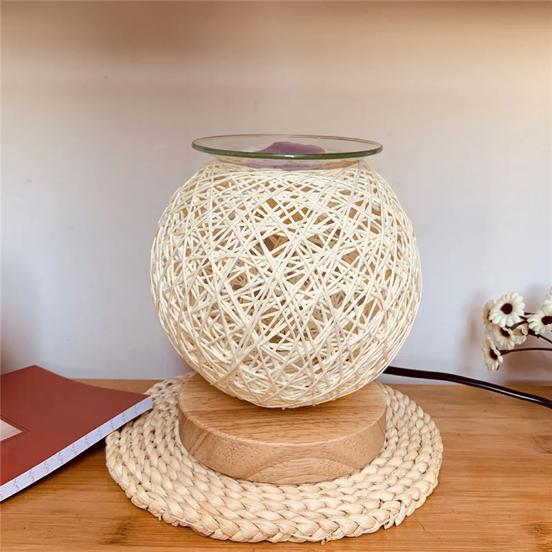 A93Z Aroma Burner Electric Wax Melting Meltburner 3D Aroma Lamp Essential Oil Light Aromatherapy Diffuser Nightlight UK Plug