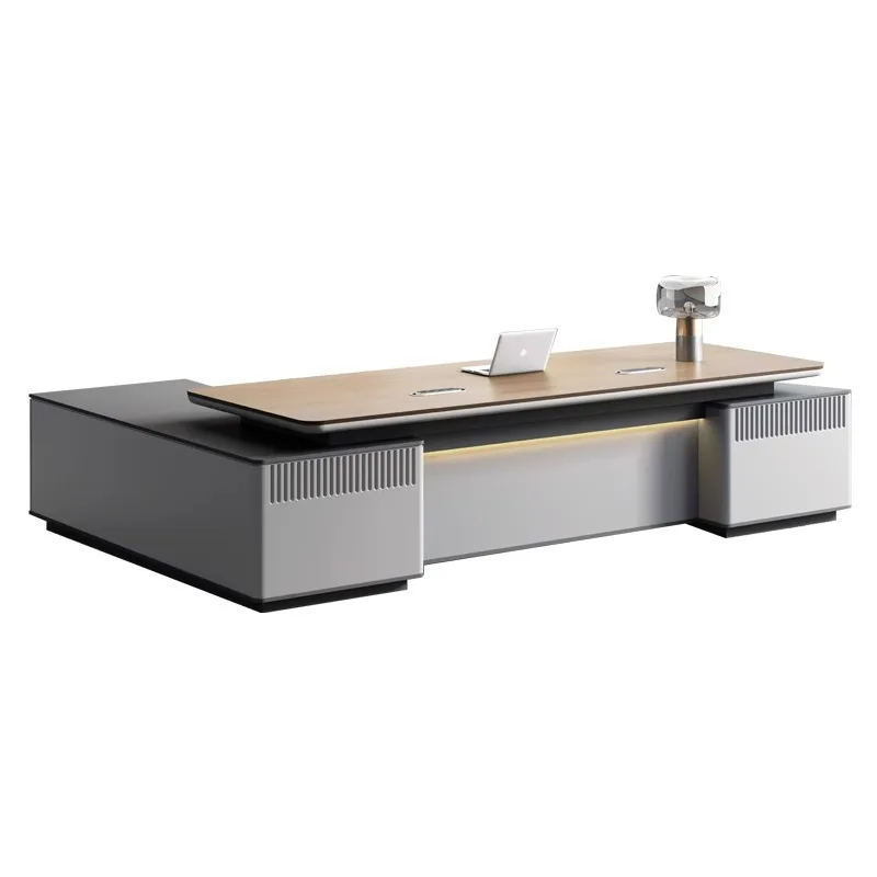 

Modern minimalist high-end manager's office desk, chairman's office furniture, desk and chair combination