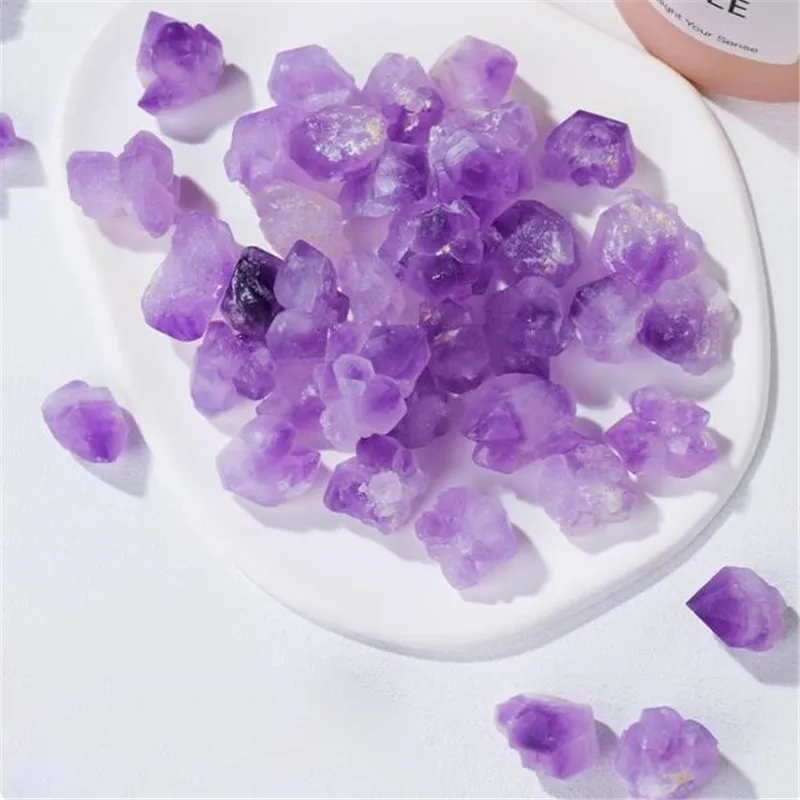 1000g Natural Amethyst Raw Quartz Small Cluster Healing Reiki Stone Crystal Point Specimen Home Decor Raw Crystals Minerales