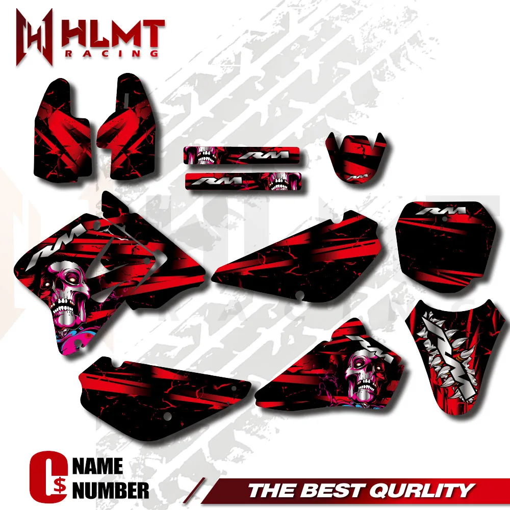 Motorcycle Stickers GRAPHICS & BACKGROUNDS DECALS LABELS Fit For SUZUKI RM85 2002 2003-2008 2009-2012 2013 2014 2015 Custom