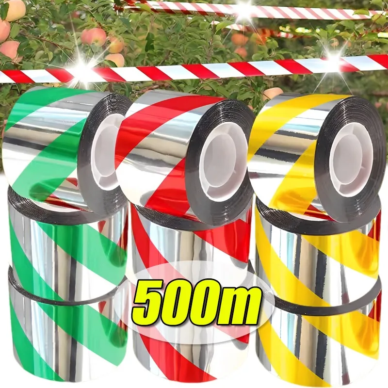 

10 рулонов двусторонних светоотражающих лент для отпугивания птиц, голубей и других вредителей для сада и огородов