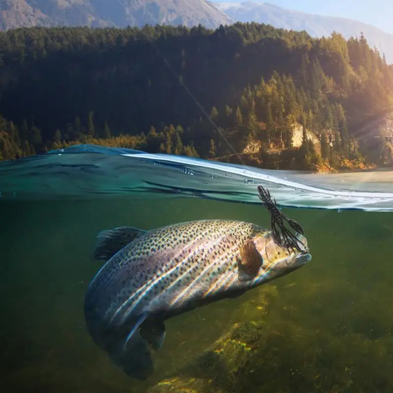 Shriajlure-Leurre souple réaliste pour la pêche en eau salée, appât pour bar, truite d'eau douce et salée, équipement pour poisson, 2 pièces