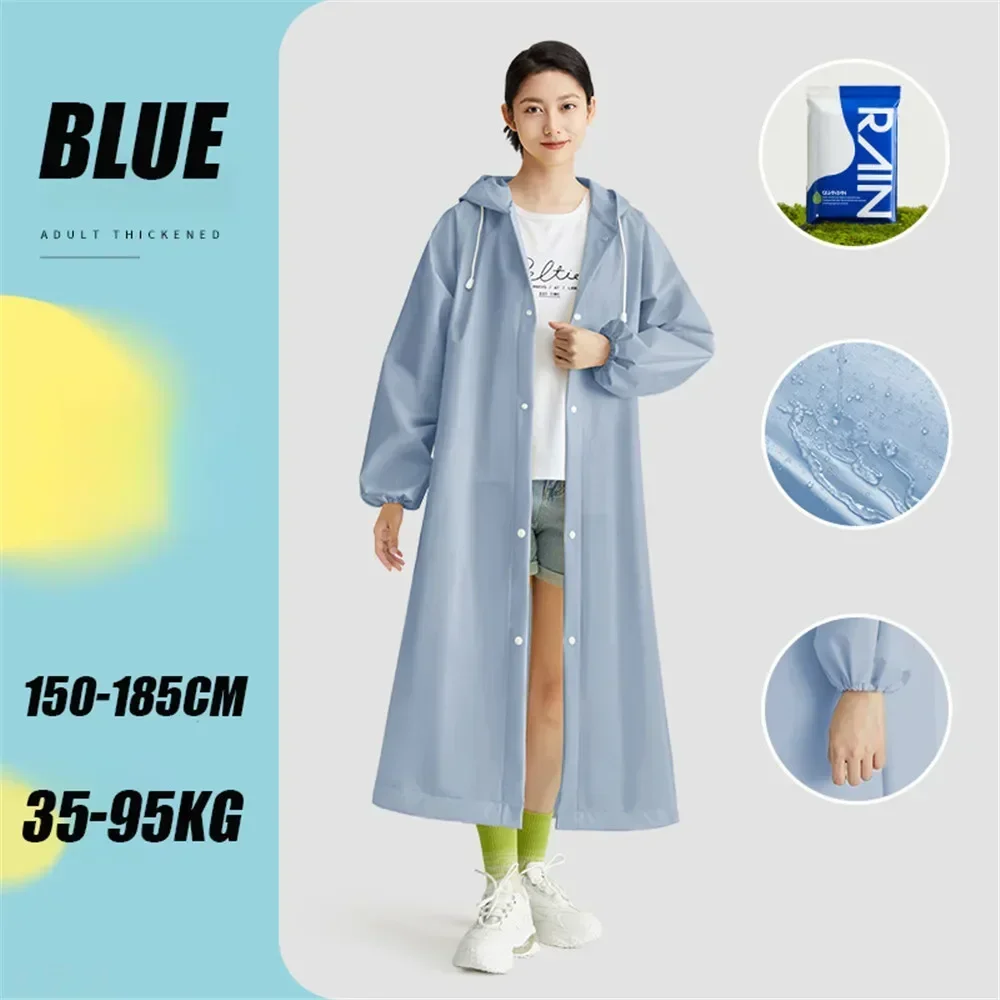 Portable Lightweight Waterproof Raincoat Adult Travel Fashion Raincoats Outdoor Clothing Reusable Poncho Rainwear Supplies