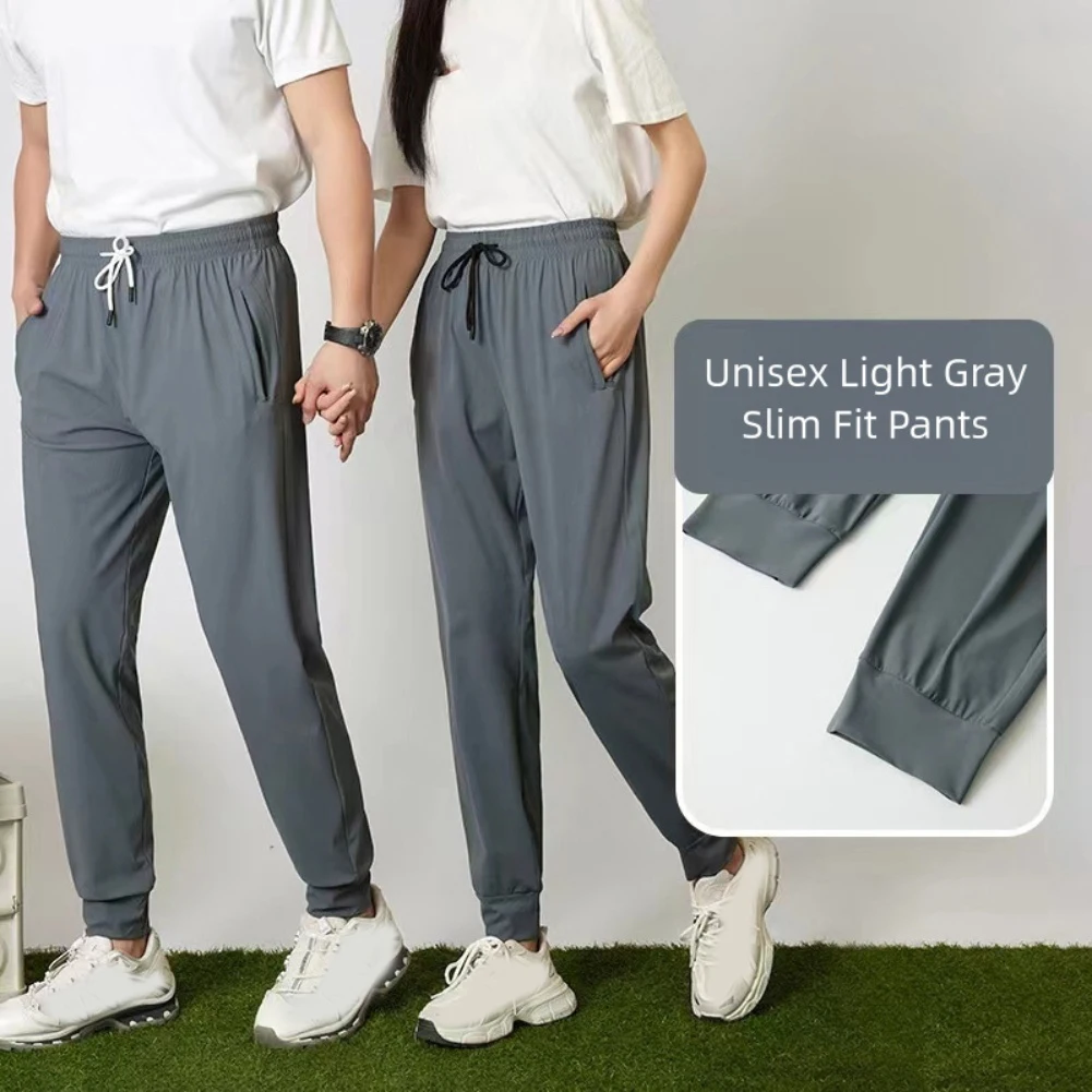 

Suitable For Various Occasions Ice Silk Pants Breathable Long Pants Fashionable Casual Style Fitted Long Pants