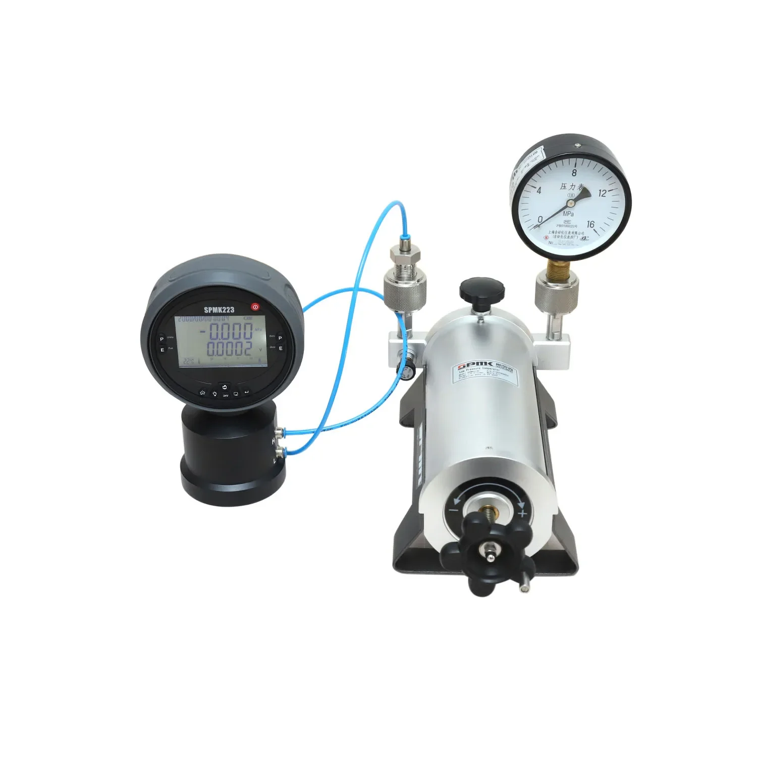 Portable Low Pressure Pressure Gauge Calibrator Penumatic Handle Pressure Gauge Testing Pump
