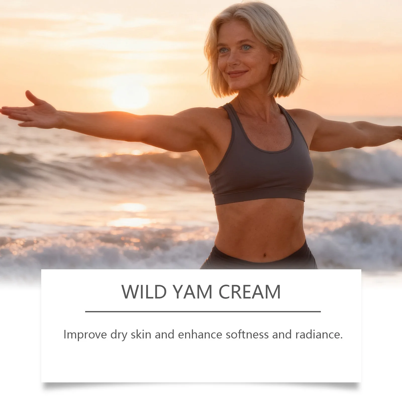Wild Yam Cream Help Hormone Balance Soothing Menopause Stress Reduce Hot Flashes Women Body Balance Support Body Relief Creams