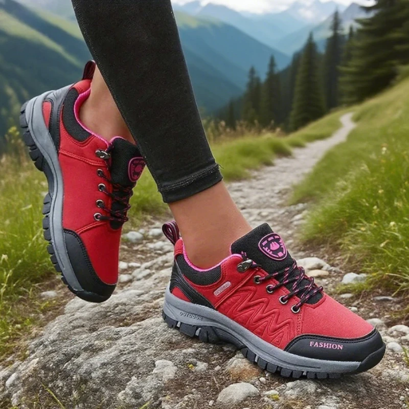 Damen-Outdoor-Sneaker, modisch, rutschfest, langlebig, Wanderschuhe, hochwertiges Design, Plattform, niedrig geschnitten, lässiger Damenschuh 2025