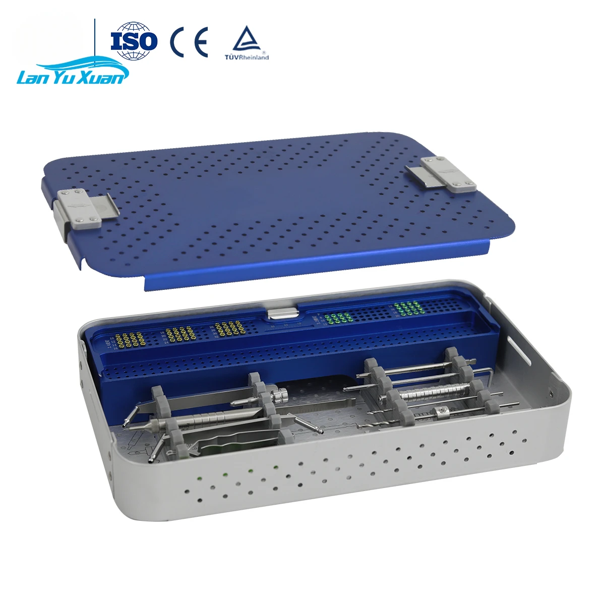 

2.4/3.2/4.0mm Veterinary ALPS Instrumental Ortopedia, Animal Pet Reconstruction Locking Plate Orthopaedic Instruments Set