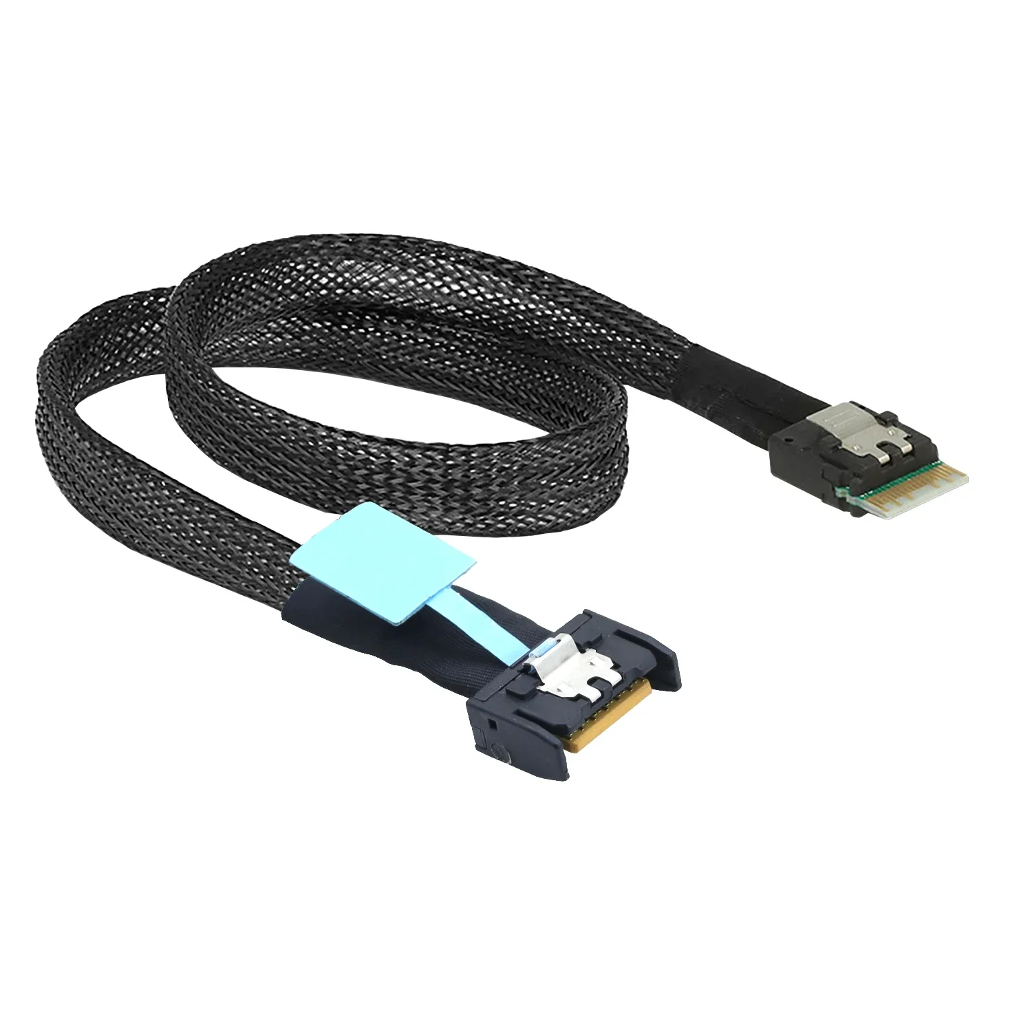 

Internal PCIE Slimline Mini SAS MCIO 38P to Slimline SFF-8654 4i Hard Drive Cable